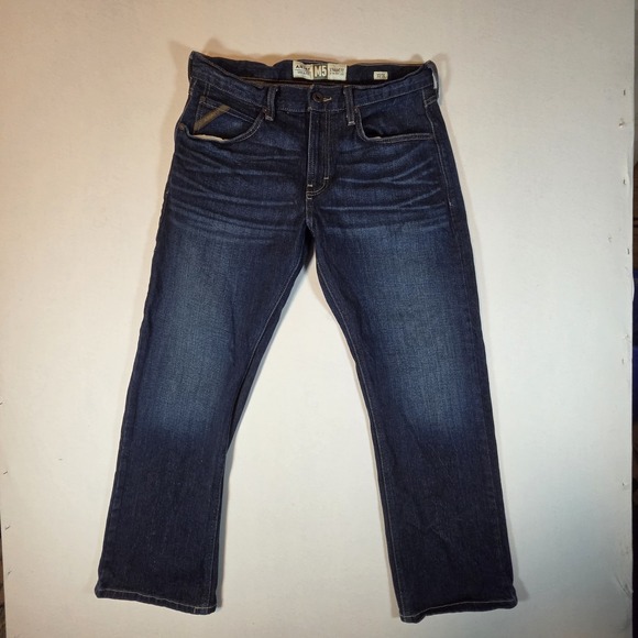 Ariat Jeans Mens 33x30 Blue M5 Legacy Straight Leg Dark Wash Western Cowboy - Picture 2 of 8